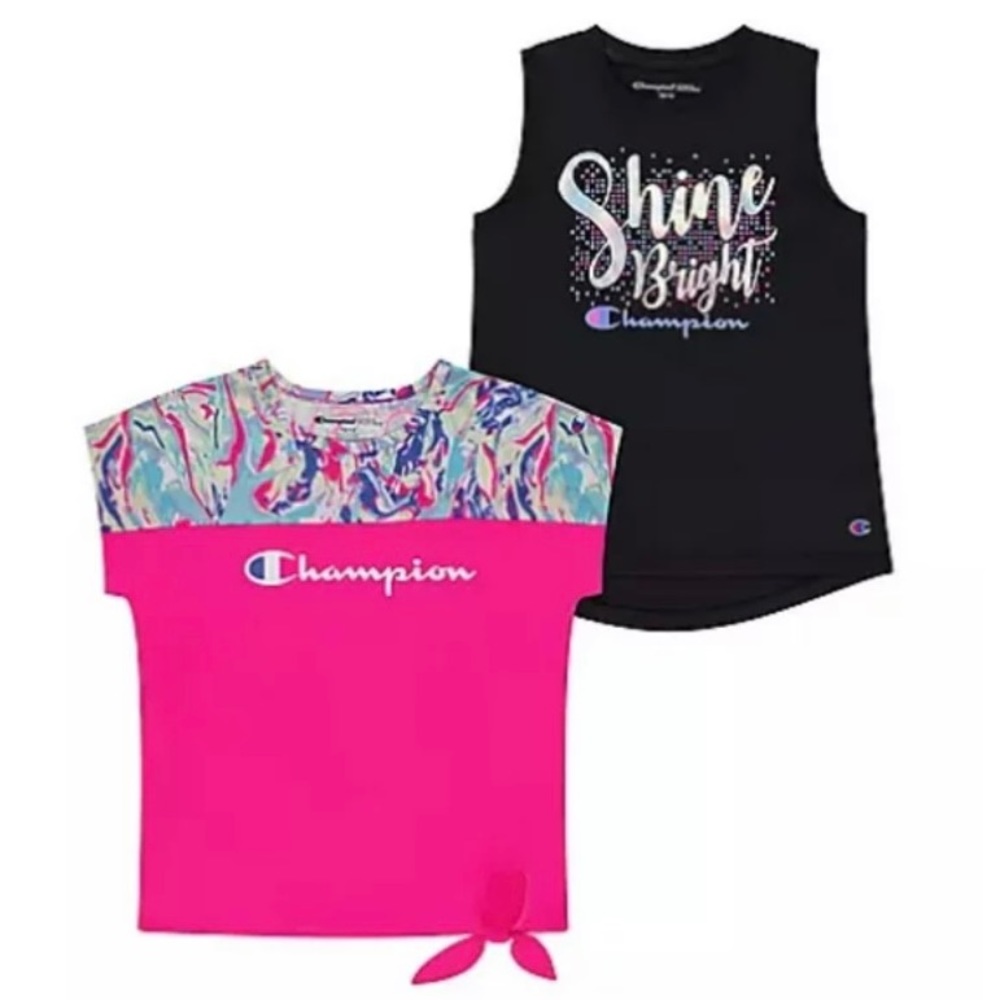 NWT: Champion Girls 2 Pack Active Tops